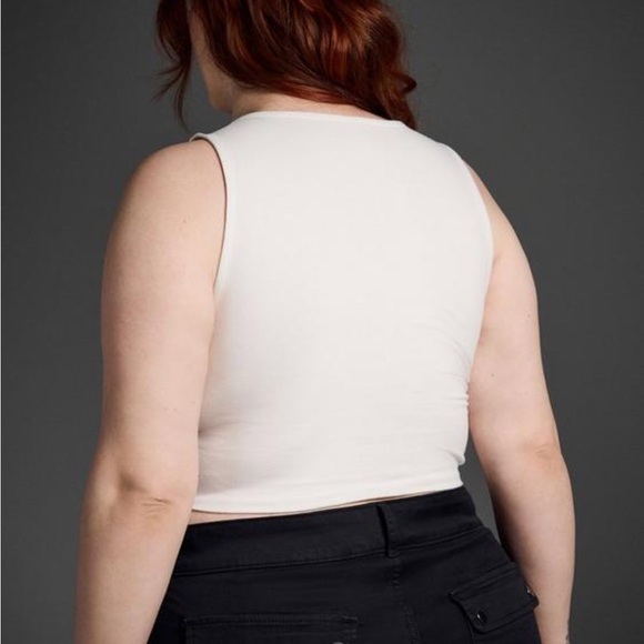 Torrid 3X Nightfall Foxy Metal Clasp Cropped Plus Tank Top NWT - Picture 8 of 9